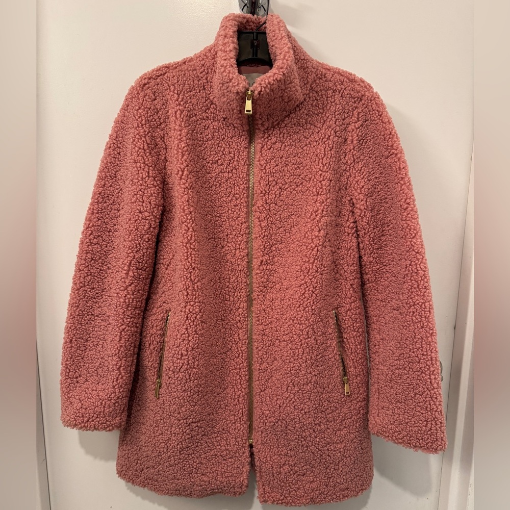 LOFT Pink Sherpa Jacket